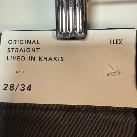 American Eagle Original Straight Lived in Khakis Gray Men's Size 28 x 34 - Picture 11 of 12